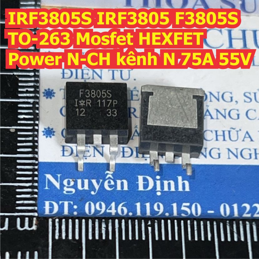 IRF3805S F3805S 3805 IRF3808S IRF3808 F3808S 3808 TO-263 Mosfet HEXFET Power N-CH kênh N 75A 55V 140A 75V kde8632