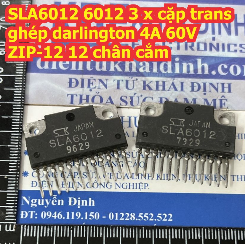 SLA6012 SLA6024 6012 6024 3 x cặp trans ghép darlington 4A 8A 60V ZIP-12 12 chân cắm kde8861