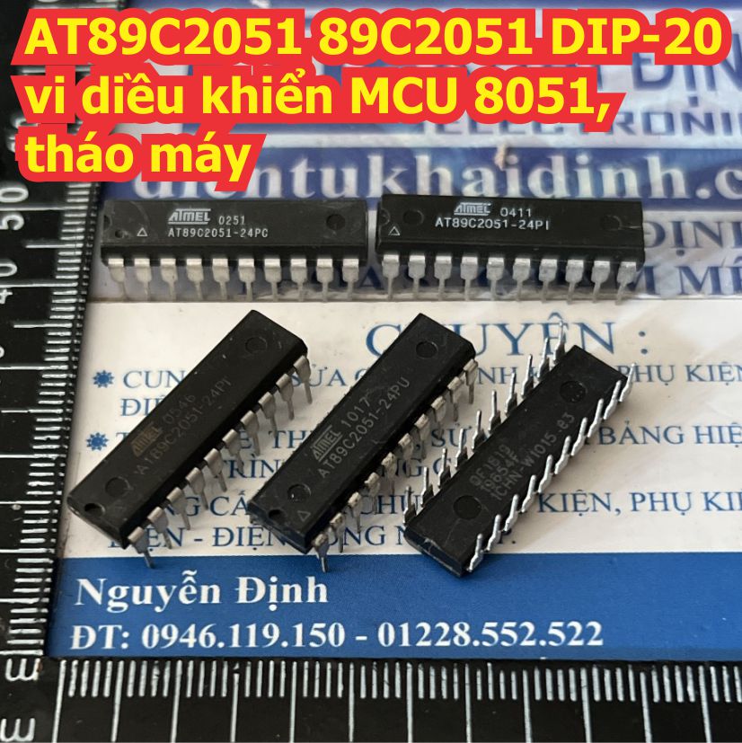 AT89C2051 24PU 89C2051 DIP-20 vi diều khiển MCU 8051 kde8874