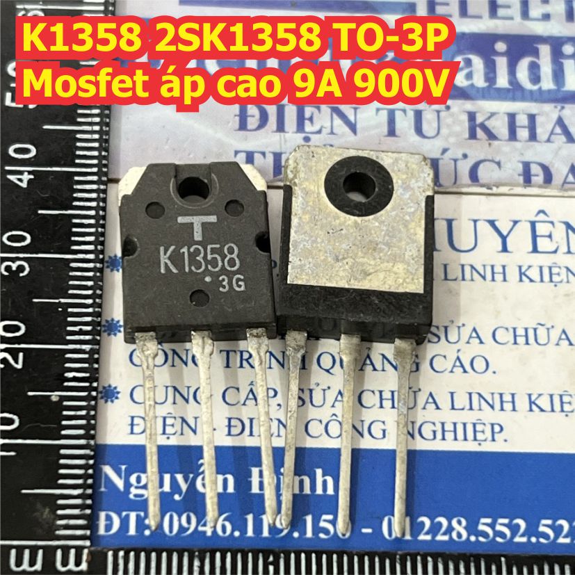 K1358 2SK1358 TO-3P Mosfet áp cao 9A 900V kde8894