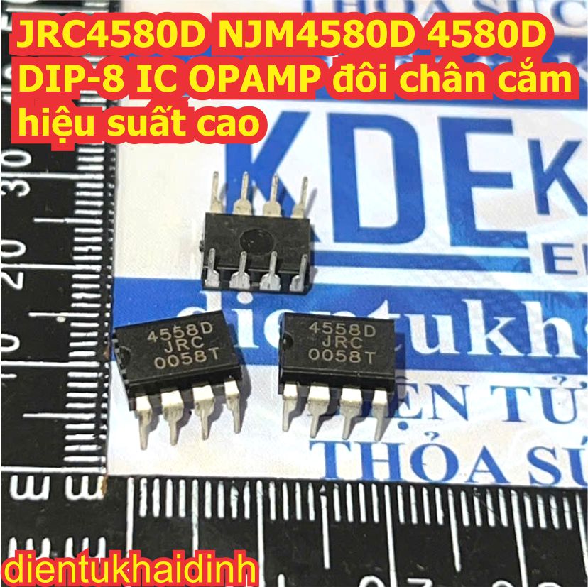 JRC4580D NJM4580D 4580D JRC JRC4580 NJM4580 4580 DIP-8 / SOP-8 IC OPAMP đôi chân cắm hiệu suất cao kde8965
