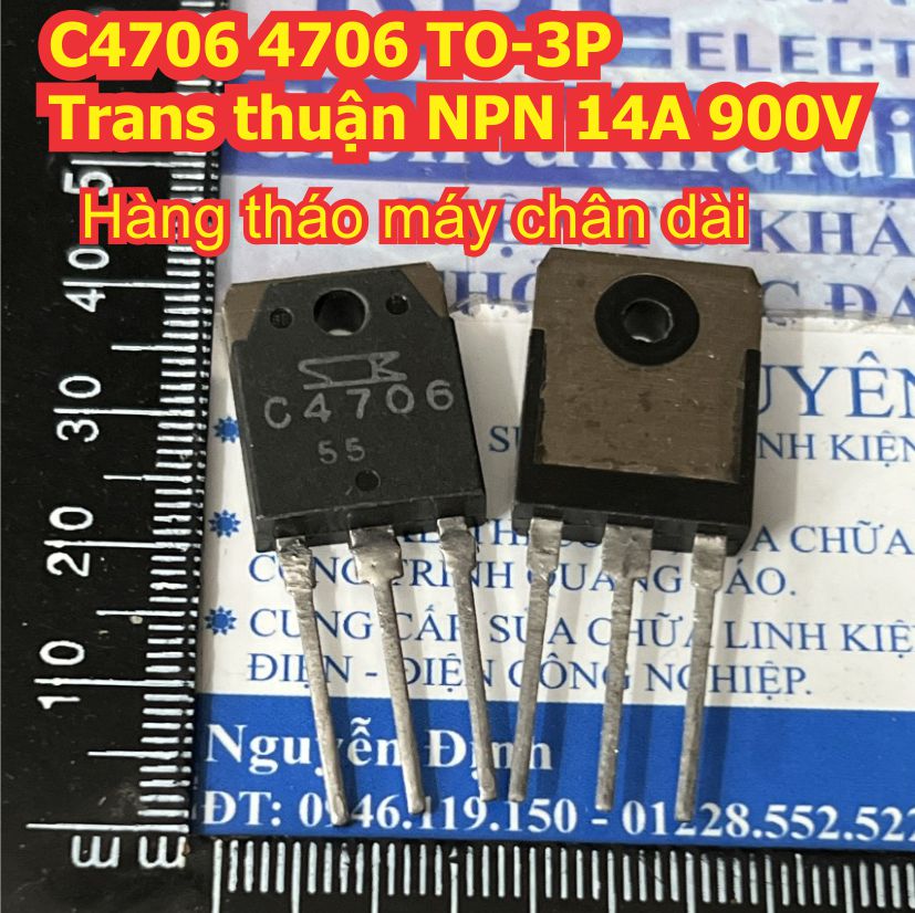 C4706 4706 TO-3P trans thuận NPN 14A 900V hàng tháo máy kde8992