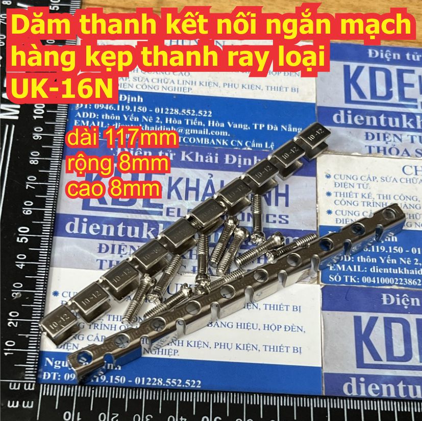 Dăm thanh kết nối ngắn mạch hàng kẹp thanh ray UK-1.5N 3N 5N 6N 10N 16N 25N 35N MBKK2.5 UKK3 5 UK2.5B URTK-6S kde8994