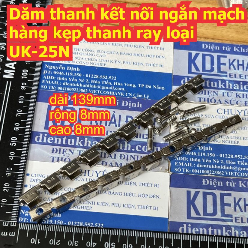 Dăm thanh kết nối ngắn mạch hàng kẹp thanh ray UK-1.5N 3N 5N 6N 10N 16N 25N 35N MBKK2.5 UKK3 5 UK2.5B URTK-6S kde8994