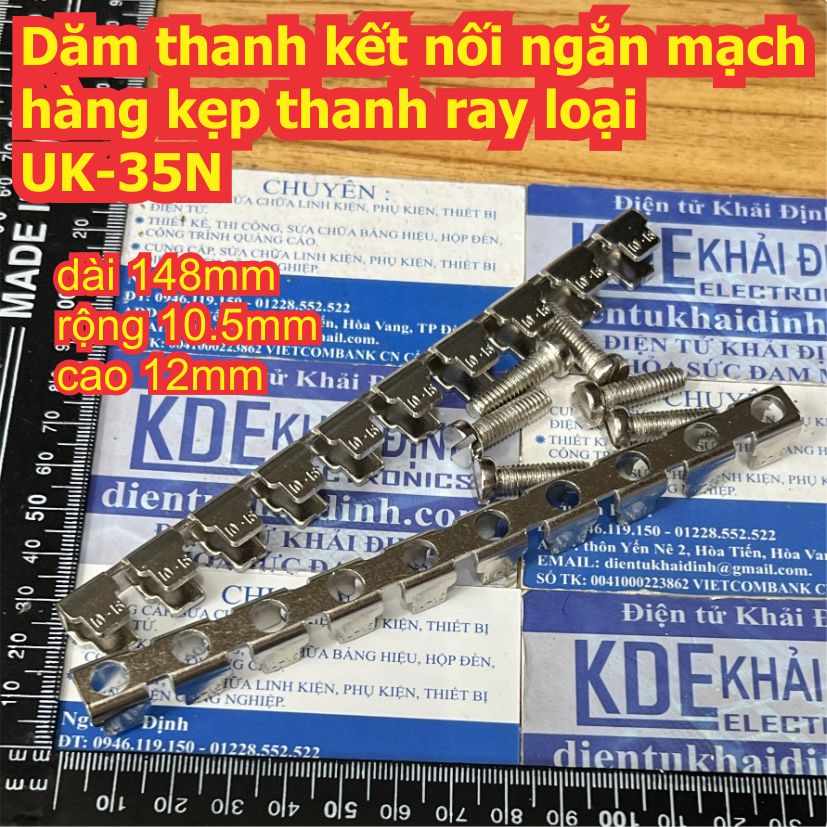Dăm thanh kết nối ngắn mạch hàng kẹp thanh ray UK-1.5N 3N 5N 6N 10N 16N 25N 35N MBKK2.5 UKK3 5 UK2.5B URTK-6S kde8994