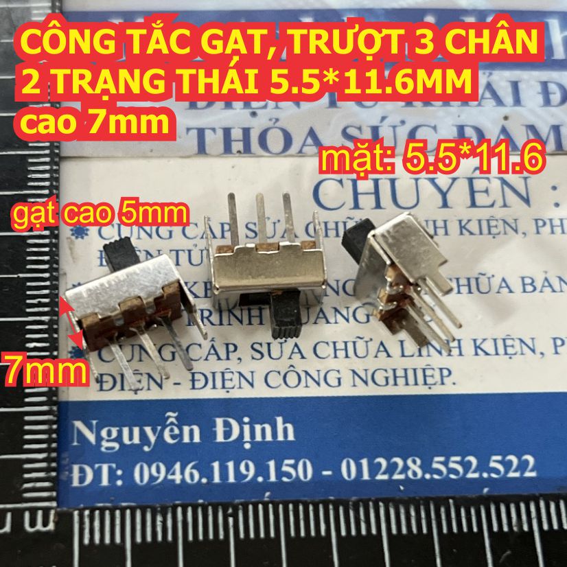 CÔNG TẮC GẠT TRƯỢT 3 / 4 CHÂN 2 TRẠNG THÁI đủ loại CẦN ngắn / DÀI kde9084