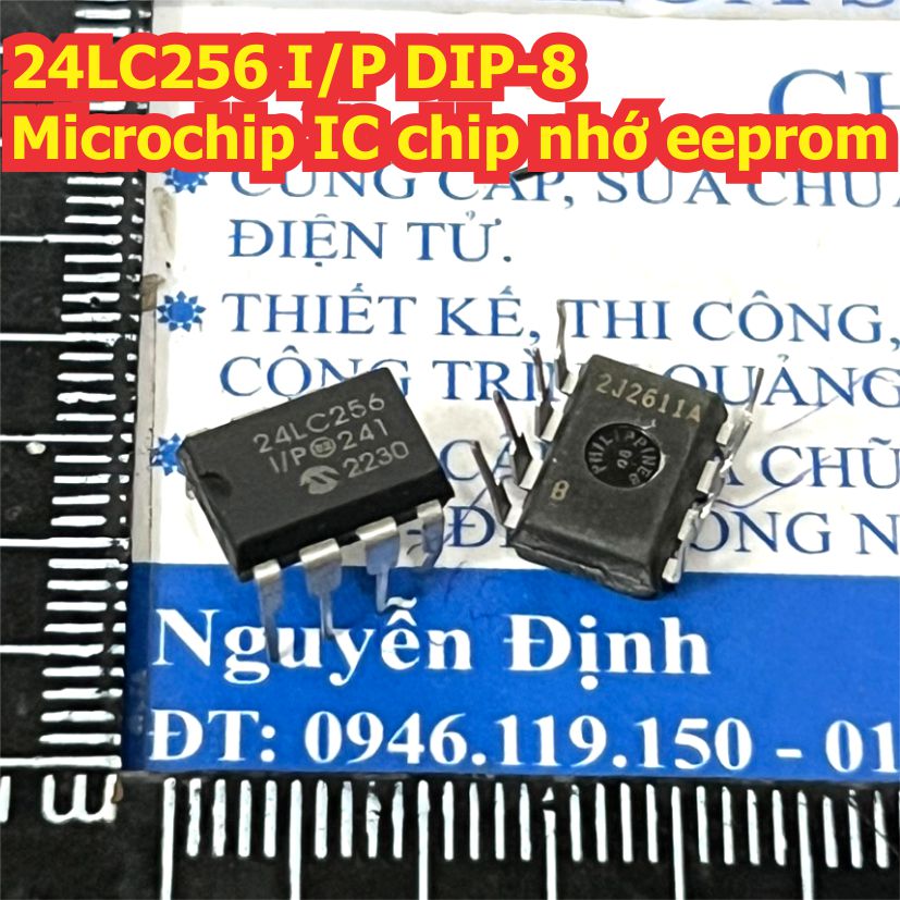 24LC256I SN 24LC256 I/SN 24LC256 I/P 24LC256-I/P SOP-8 DIP-8 Microchip IC chip nhớ eeprom kde9176
