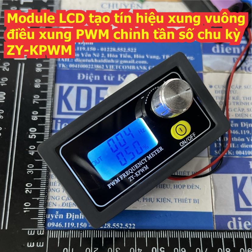 Module LCD Bộ tạo tín hiệu xung vuông điều xung PWM chỉnh tần số chu kỳ ZY-KPWM kde9201