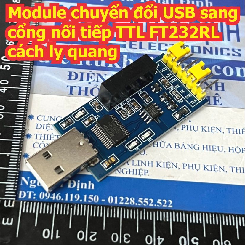Module chuyển đổi USB sang cổng nối tiếp TTL FT232RL FT232 cách ly quang kde9202