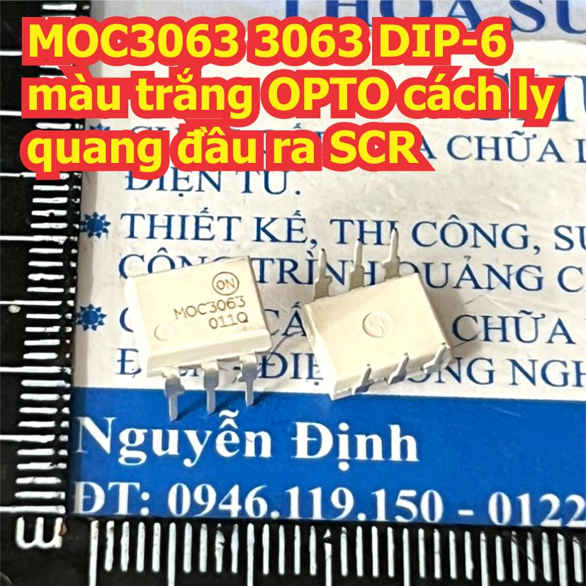 MOC3063 3063 DIP-6 / SOP-6 màu đen / trắng OPTO cách ly quang đầu ra SCR kde9246