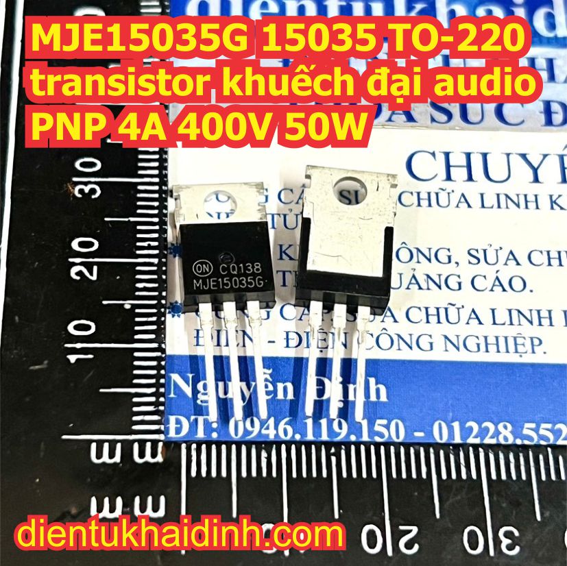 MJE15034G MJE15034 15034 MJE15035G MJE15035 15035 TO-220 transistor khuếch đại audio NPN 4A 400V 50W kde9327
