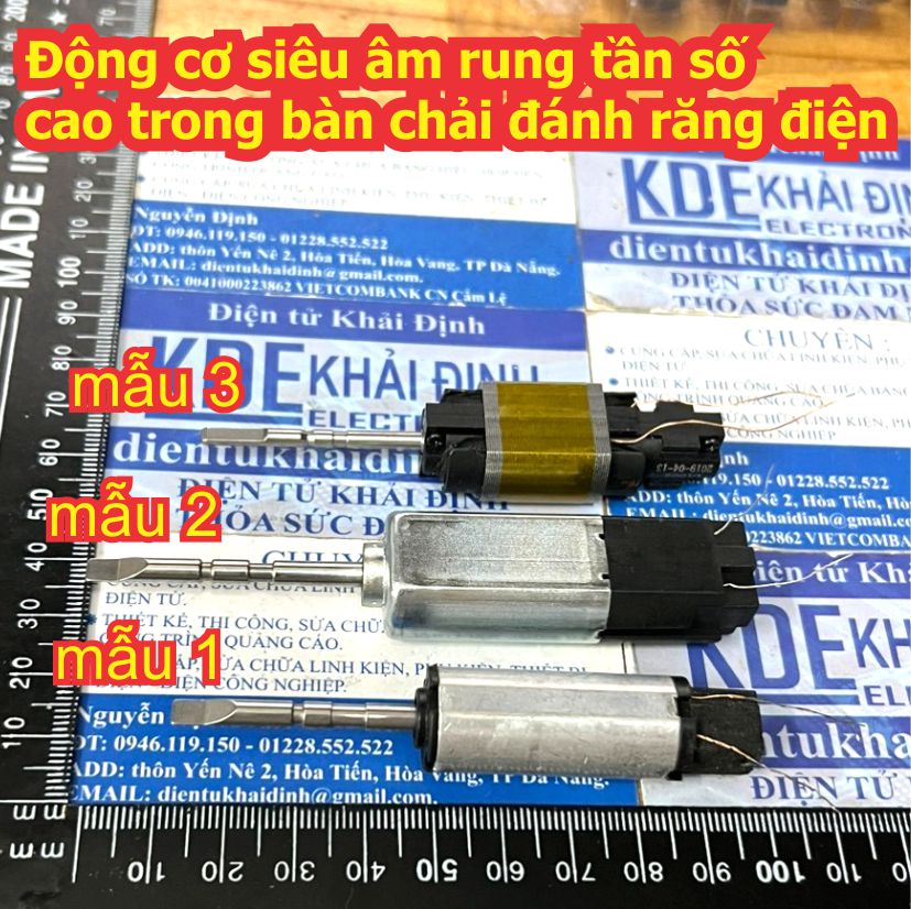 Động cơ siêu âm rung tần số cao trong bàn chải đánh răng điện có 3 mẫu kde9398