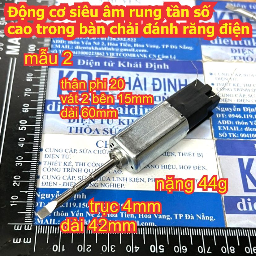 Động cơ siêu âm rung tần số cao trong bàn chải đánh răng điện có 3 mẫu kde9398