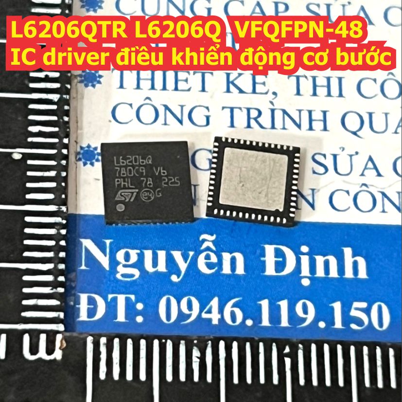 L6206QTR L6206Q L6206 VFQFPN-48 IC driver điều khiển động cơ bước kde9453