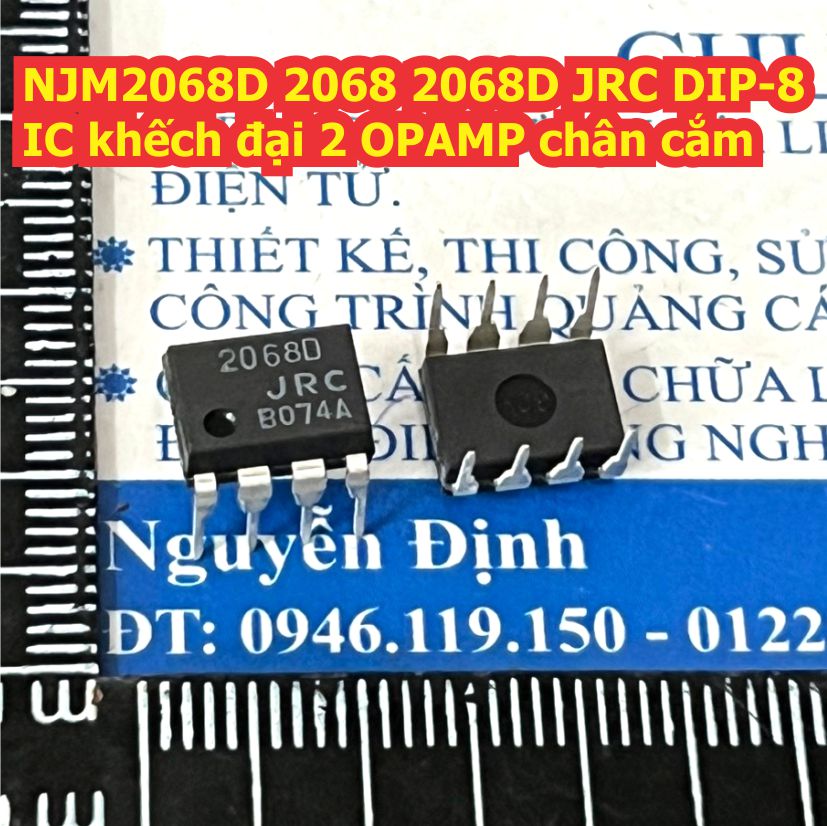 NJM2068M NJM2068D 2068 2068D JRC SOP-8 / DIP-8 IC khếch đại 2 OPAMP kde9458
