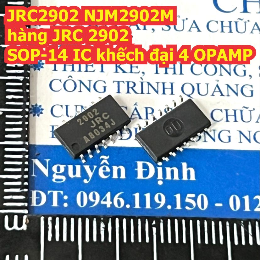 hàng JRC 2902 JRC2902 NJM2902M DIP-14 / SOP-14 IC khếch đại 4 OPAMP kde9454
