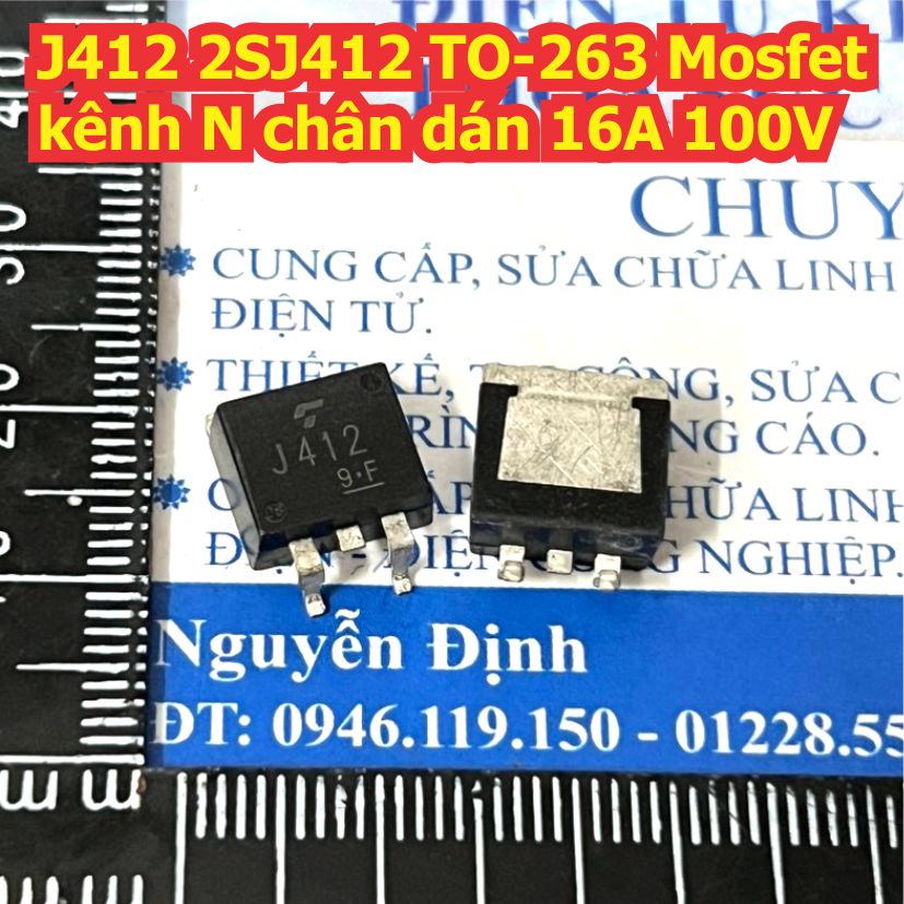 J412 2SJ412 TO-263 Mosfet kênh N chân dán 16A 100V kde9493