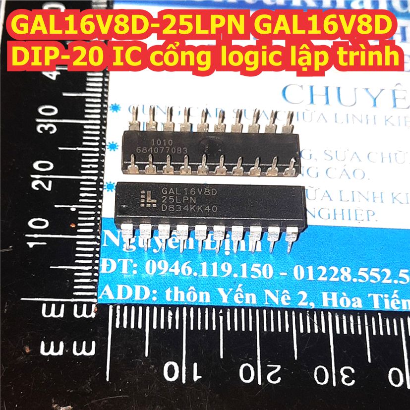 GAL16V8D-25LPN GAL16V8D 16V8 DIP-20 IC cổng logic lập trình kde9511