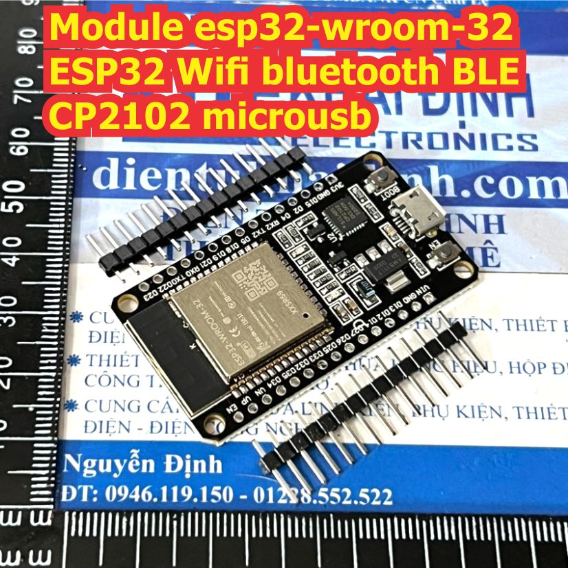 Module esp32-wroom-32 ESP32 Wifi bluetooth BLE IC CP2102 microusb / ESP-WROOM-32U ESP32U không socket kde9513