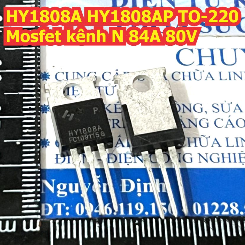 HY1710 HY1710P 1710 HY1808 HY1808P 1808 HY1808A HY1808AP TO-220 Mosfet kênh N hãng HOOYI kde9523