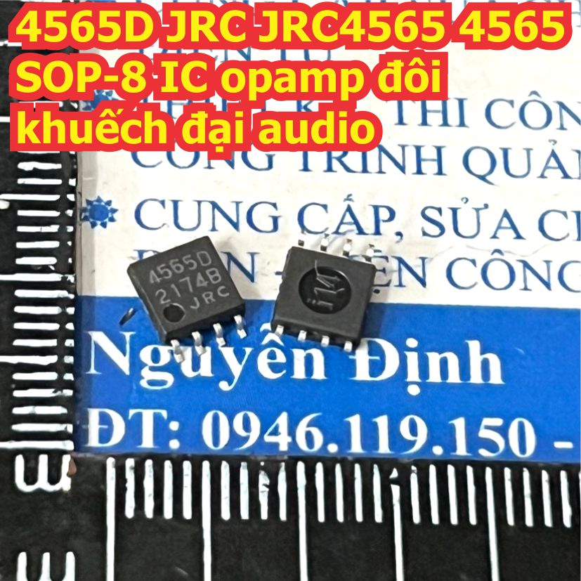4565D 4565DD JRC JRC4565 4565 SOP-8 / DIP-8 IC opamp đôi khuếch đại audio kde9541