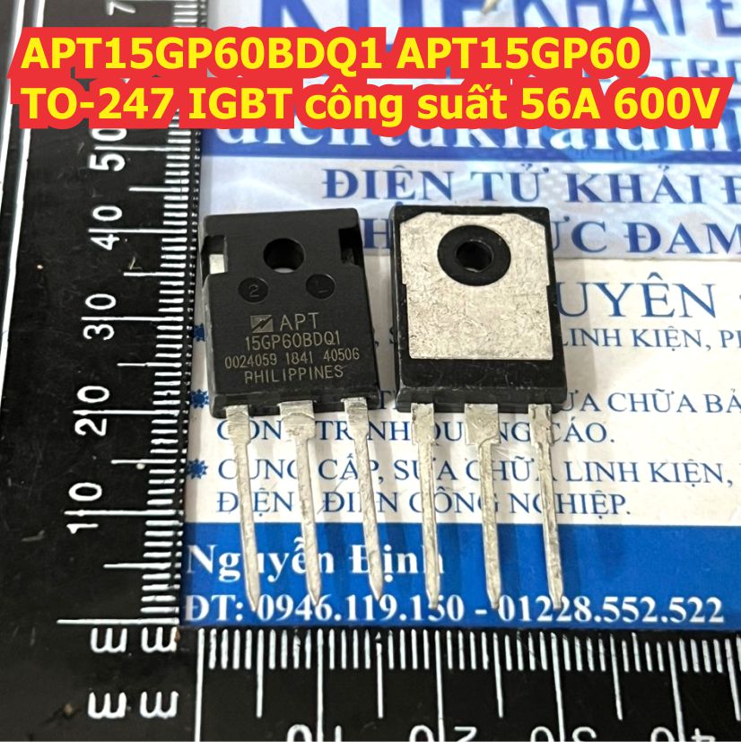 G100H603 IGW100N60H3 APT15GP60BDQ1 APT15GP60 APT30GP60BDQ1G APT30GP60 TO-247 IGBT công suất 56A / 100A 600V kde9549