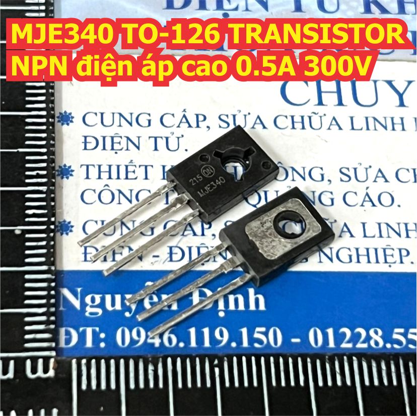KSE340 MJE340 KSE350 MJE350 TO-126 TRANSISTOR NPN / PNP điện áp cao 0.5A 300V kde7303