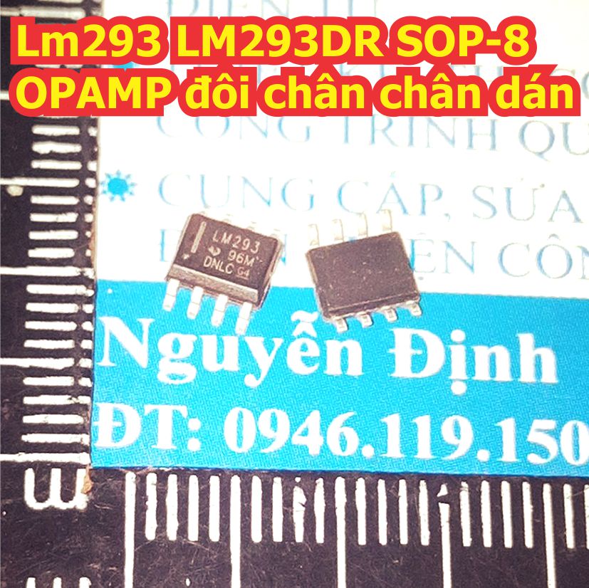 LM293 LM293DR SOP-8 OPAMP đôi chân chân dán kde9554