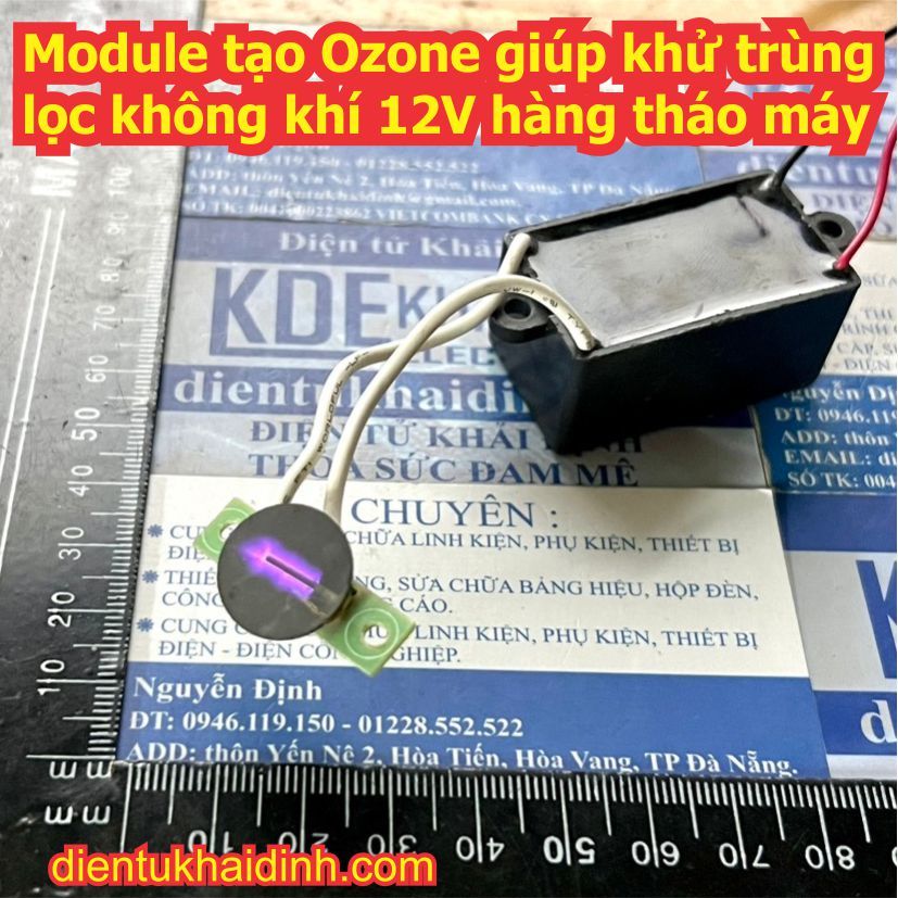 Module tạo Ozone giúp khử trùng lọc không khí 12V 5W kde9574