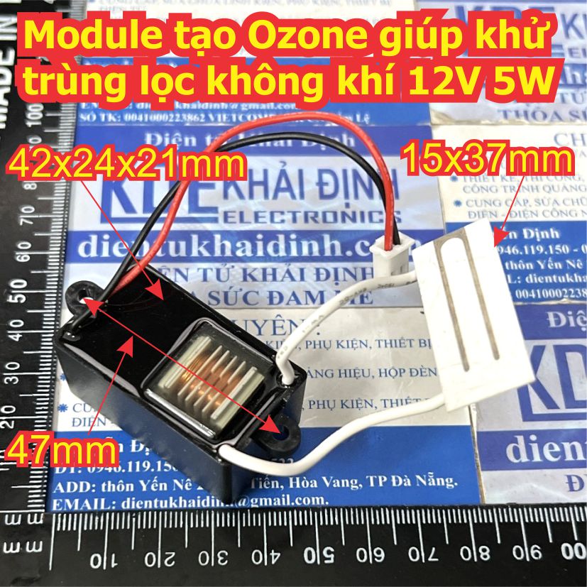 Module tạo Ozone giúp khử trùng lọc không khí 12V 5W kde9574