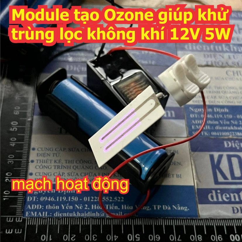 Module tạo Ozone giúp khử trùng lọc không khí 12V 5W kde9574