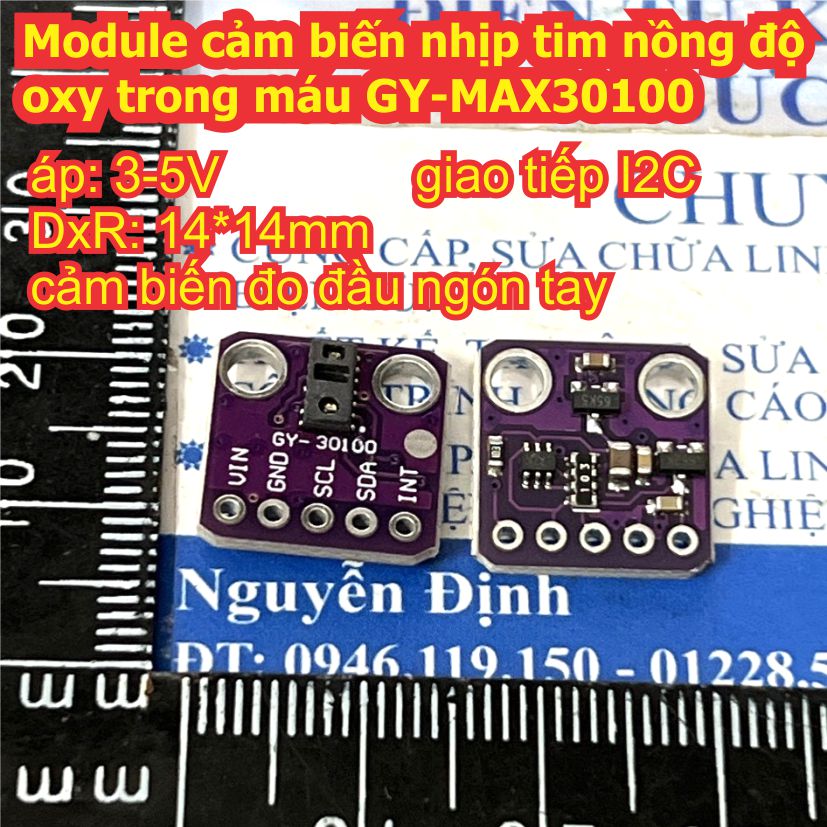 Module cảm biến nhịp tim nồng độ oxy trong máu GY-MAX30100 MAX30100 30100 GY-MAX30102 MAX30102 30102 kde9612