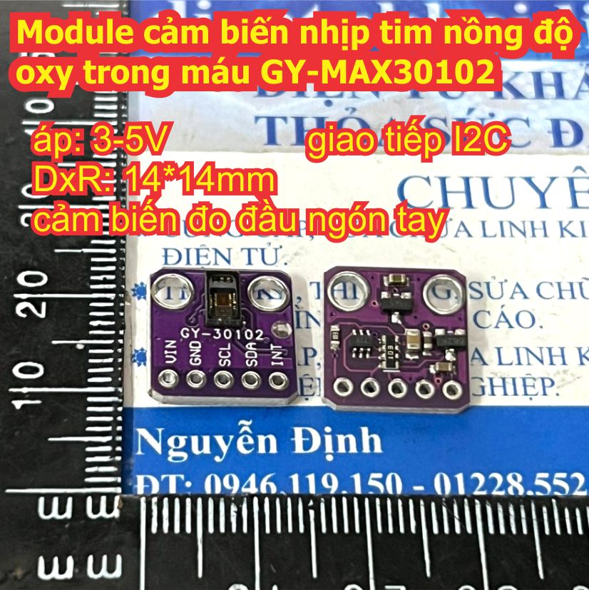 Module cảm biến nhịp tim nồng độ oxy trong máu GY-MAX30100 MAX30100 30100 GY-MAX30102 MAX30102 30102 kde9612