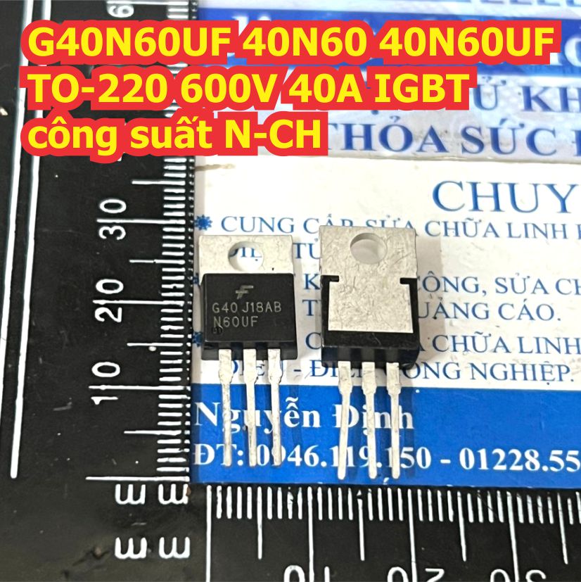 G40N60UF 40N60 40N60UF TO-220 / FGAF40N60UF FGAF40N60 TO-3PF 600V 40A IGBT công suất N-CH kde9619