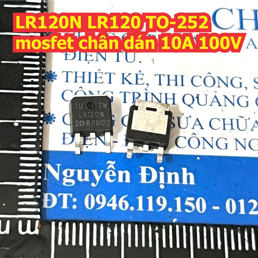 LR120N LR120 TO-252 mosfet chân dán 10A 100V kde9621