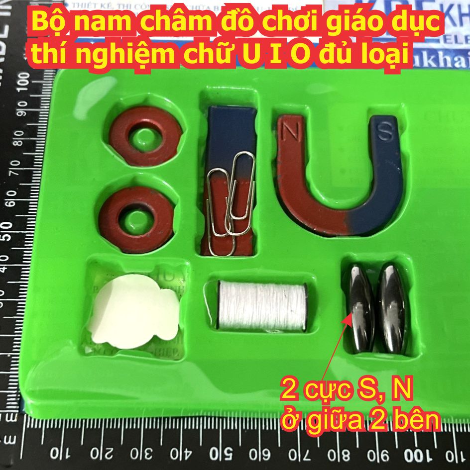 Bộ nam châm đồ chơi giáo dục thí nghiệm chữ U I đủ loại kde9694