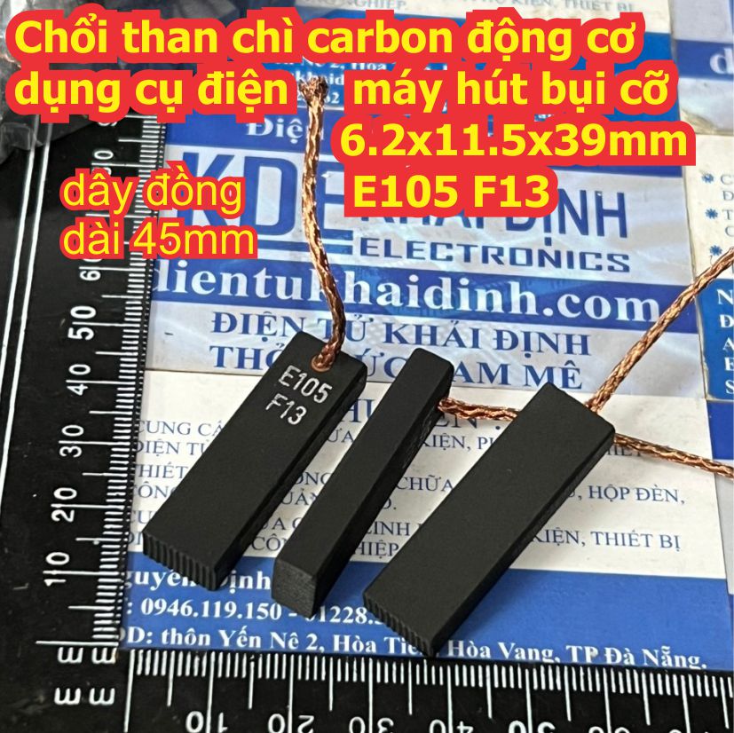 Chổi than chì carbon động cơ dụng cụ điện máy hút bụi cỡ 5x8x20mm / 6 ...