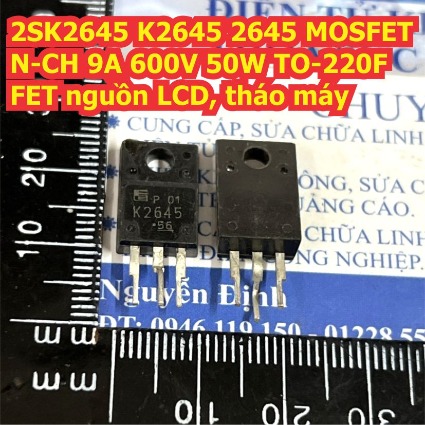 2SK2645 K2645 K3115 2SK3115 K4086 2SK4086 K2842 2SK2842 MOSFET tháo máy ...