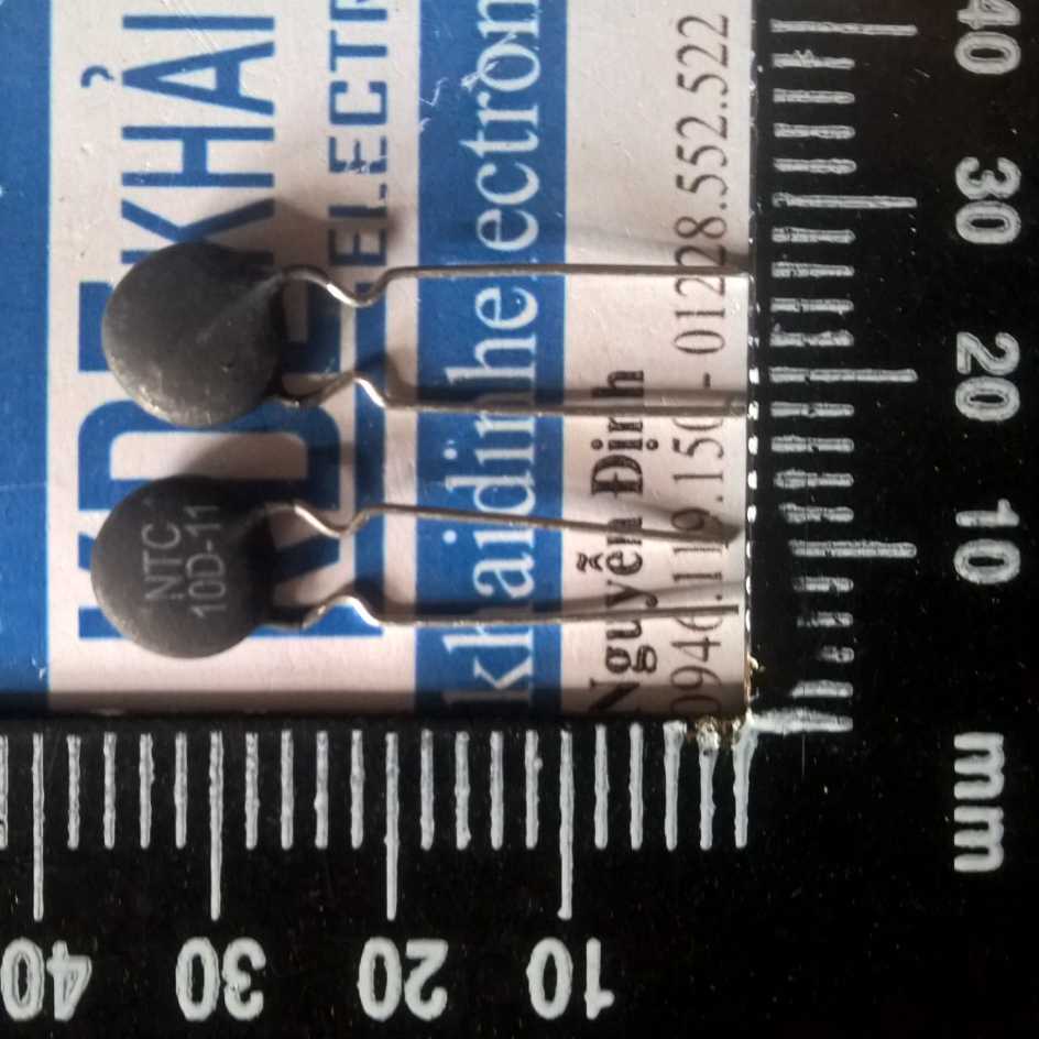 Điện trở nhiệt thermistor NTC 10D 10 Ohm 10D-7 10D-9 10D-11 10D-15 10D-20 kde0036