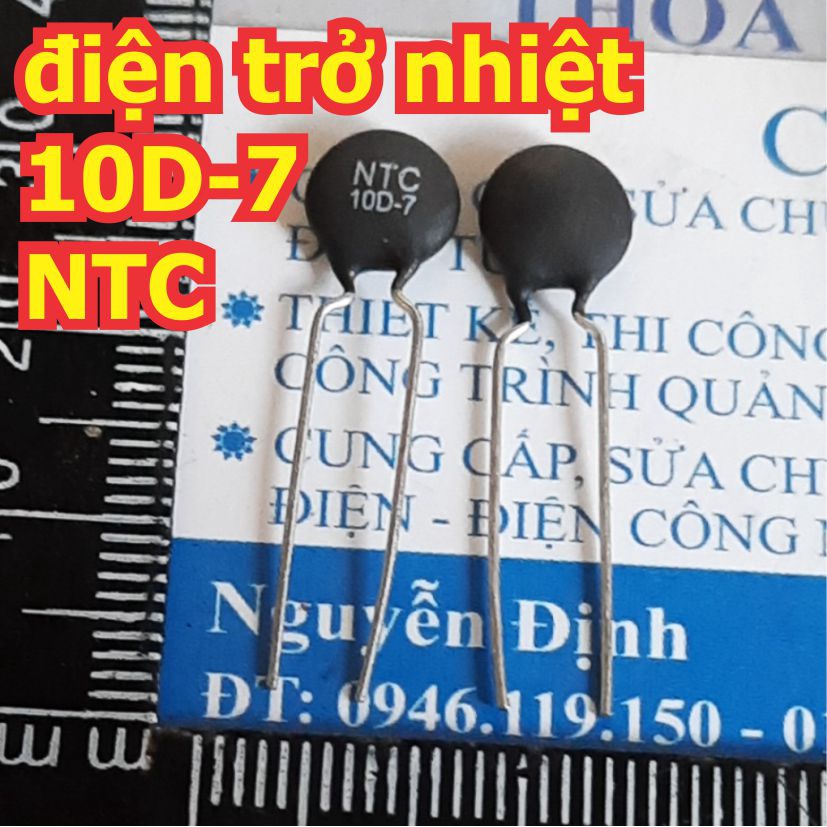 Điện trở nhiệt thermistor NTC 10D 10 Ohm 10D-7 10D-9 10D-11 10D-15 10D-20 kde0036