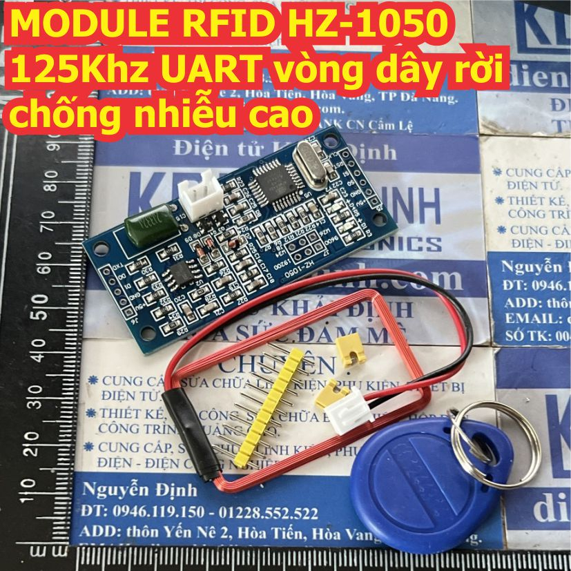 MODULE RFID HZ-1050 125Khz, UART, vòng dây rời, chống nhiễu cao kde0386