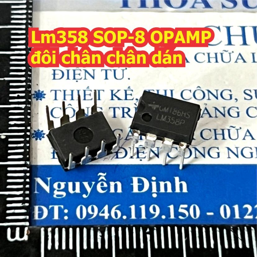 LM358 LM358DR LM358P 358 SOP-8 DIP-8 OPAMP đôi chân chân cắm / dán kde0127