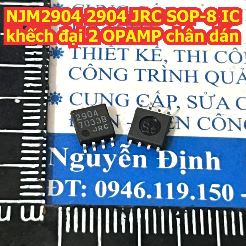 NJM2904D 2904 2904D JRC NJM2904 DIP-8 / SOP-8 IC khếch đại 2 OPAMP chân cắm / dán kde0261