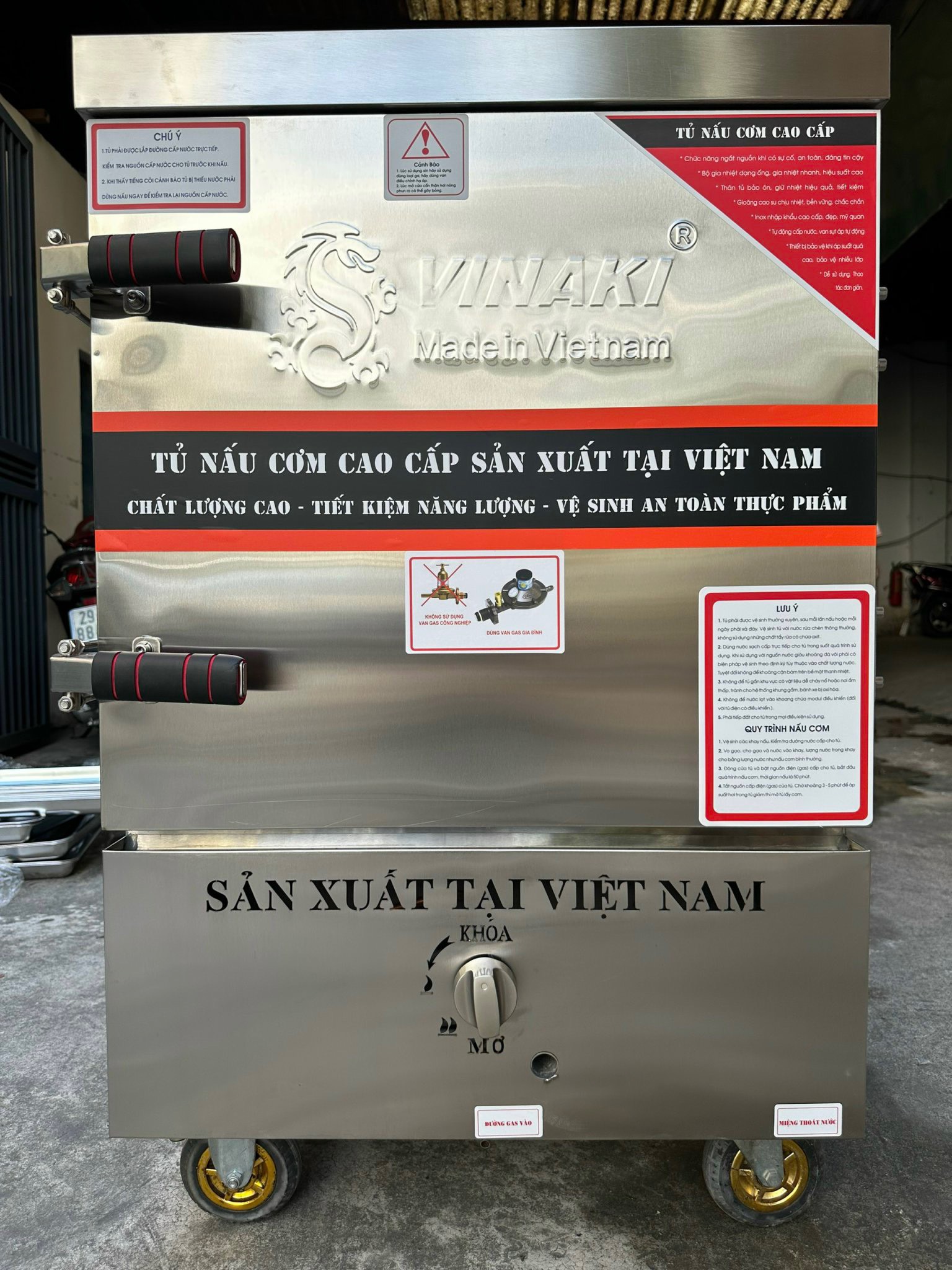 Tủ nấu cơm gas 6 khay 