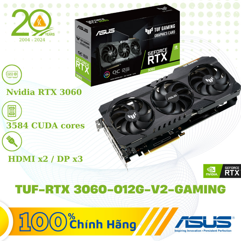 Card màn hình Asus TUF-RTX 3060-O12G-V2-GAMING1