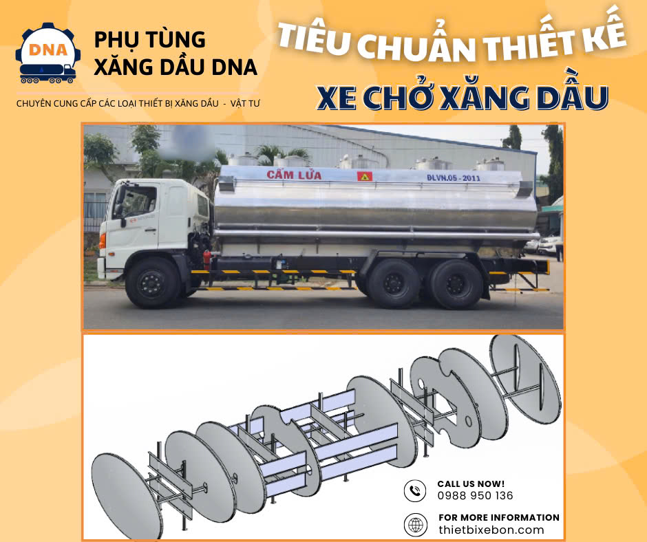 THIẾT KẾ XE BỒN CHỞ XĂNG DẦU (II)
