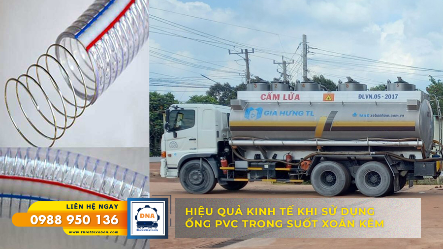 HIỆU QUẢ KINH TẾ KHI SỬ DỤNG ỐNG PVC TRONG SUỐT XOẮN KẼM