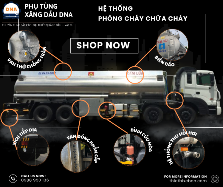 PHÒNG CHÁY CHỮA CHÁY CHO XE BỒN