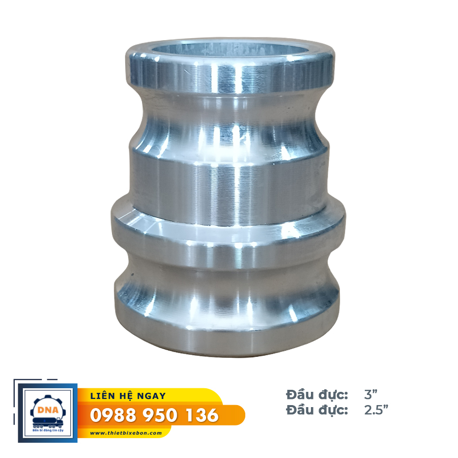 Khớp nối nhôm đầu đực 3"- đầu đực 2.5"