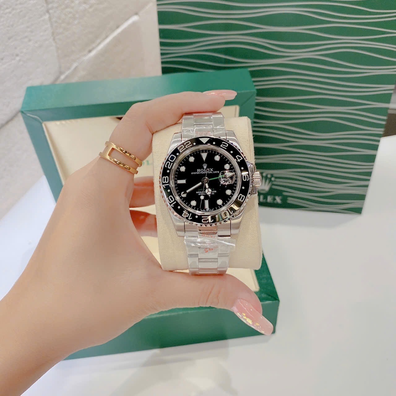 Đồng Hồ Rolex GMT Master II |Nam Giới |Niềng Số |Dây Kim Loại Silver |Máy Cơ (Automatic) |Size 40mm |donghogiatot.vn